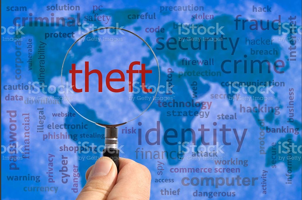 The work theft in magnifying glass image